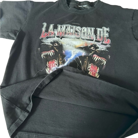 Homme+Femme Madison Dog Tee Black Size Medium - Picture 10 of 13